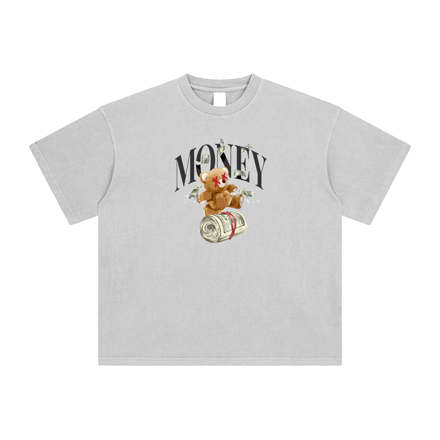 Enzyme Washed T-Shirt: Money BEAR